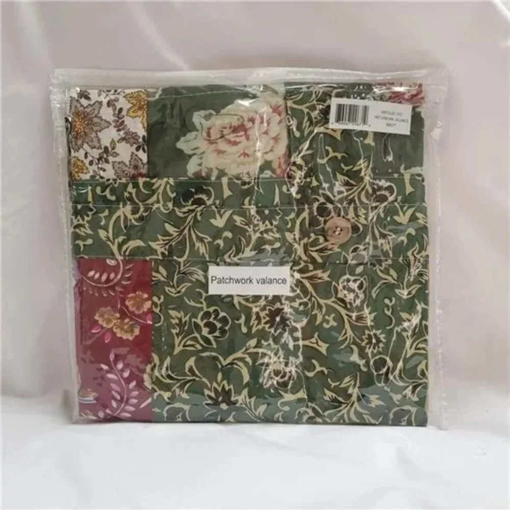 Antique Chic 21 X 84-Inch Cotton Window Patchwork Valance, Multicolor